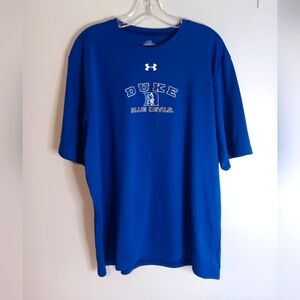 Under Armour Duke Blue Devils Pullover Tee Shirt Blue Sz XL Unisex